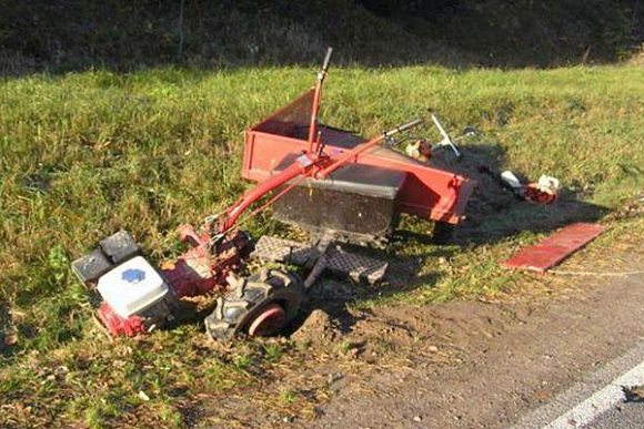 В Пензенской области в результате ДТП погиб водитель мотоблока