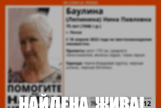 В Пензе завершились поиски 75-летней пенсионерки