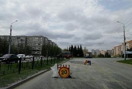 В Пензе устранили провал на дороге по пр. Строителей