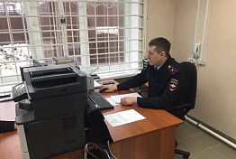 Белозерцев посетил пункт полиции в Чемодановке