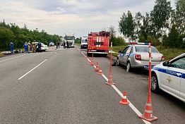 Появилось видео и новые фото с места автокатастрофы в Мокшанском районе