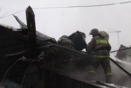 В Засечном сгорели чердак и пристрой кирпичного дома