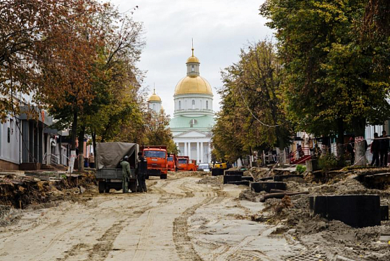  Правую сторону Московской планируют замостить до конца ноября