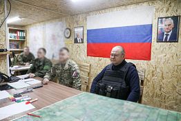 Олег Мельниченко навестил пензенских бойцов в Курской области Олег Мельниченко навестил пензенских бойцов в Курской области