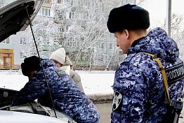 В Пензе росгвардейцы помогли девушке-водителю В Пензе росгвардейцы помогли девушке-водителю