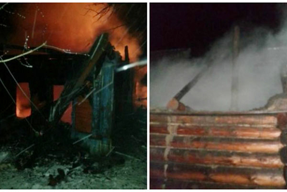 В Бессоновском районе сгорели дом и баня