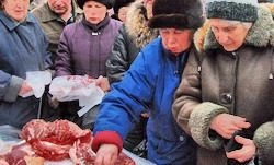 На предновогодней ярмарке большим спросом пользовалось мясо 