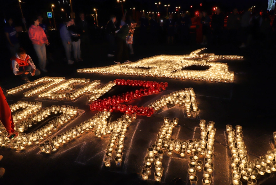 В Пензе прошла акция «Свеча памяти 2024»