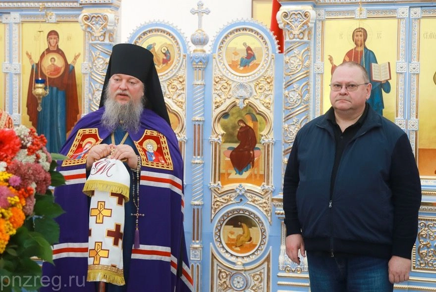 Олег Мельниченко принял участие в освящении храма в Наровчатском районе