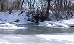 Толщина льда на водоемах Пензенской области стала опасной