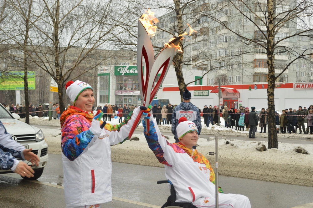 Эстафета Олимпийского огня. Пенза, 10 января,2013