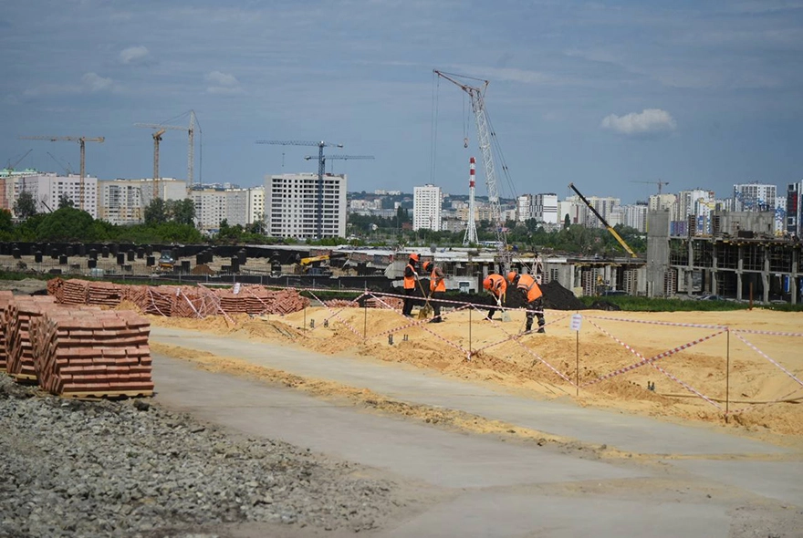 Строительство в пензе. Стройки в Пензе. Стройка Пенза Западная. Толстов Пенза стройка.