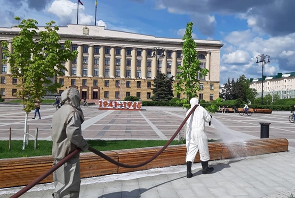 Фото penza-gorod.ru В Пензе провели очередную обработку от коронавируса
