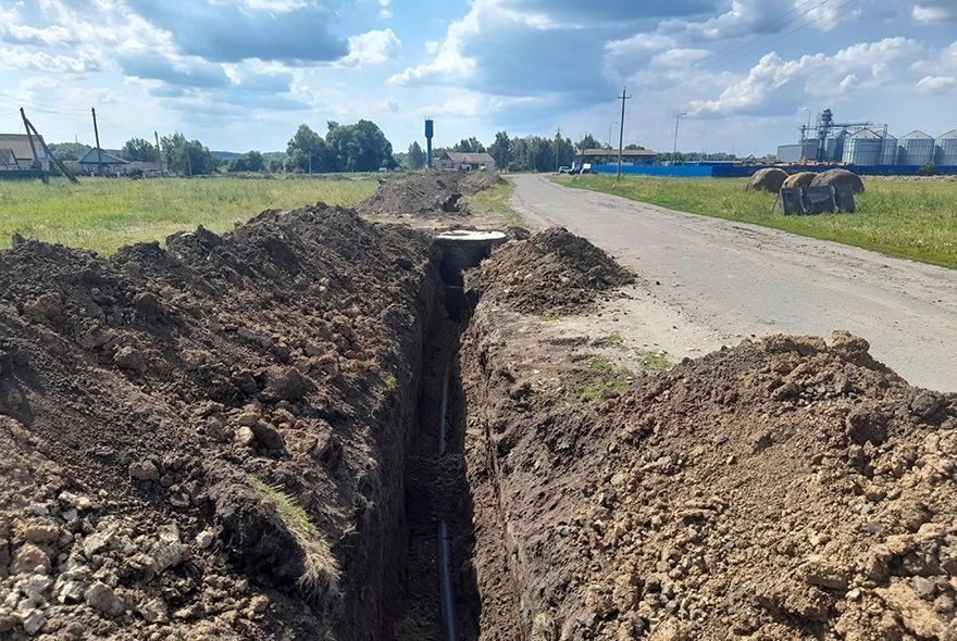 В Большой Ижморе завершили капремонт участка водопроводных сетей