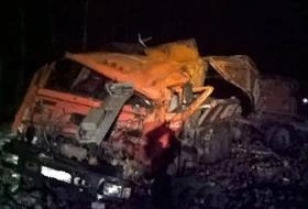 На трассе Тамбов-Пенза жестко перевернулся КамАЗ