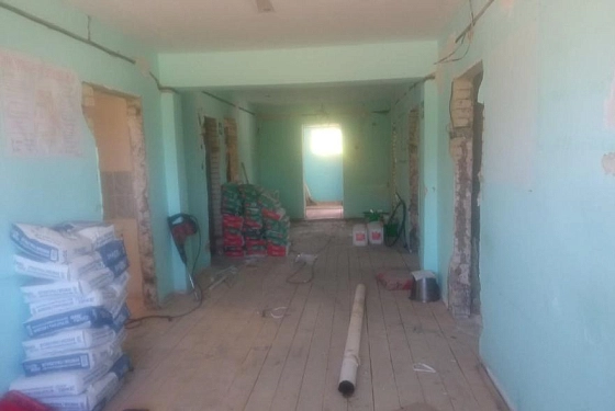 В амбулатории села Малый Труев ведется капитальный ремонт