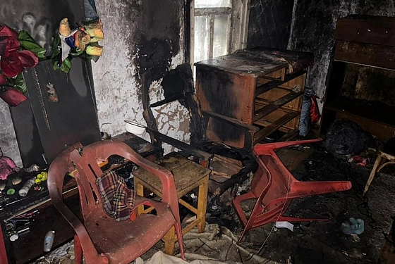 Появились фото с места смертельного пожара в Сердобске