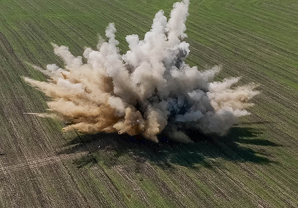 Боеприпас уничтожили с соблюдением всех необходимых мер безопасности