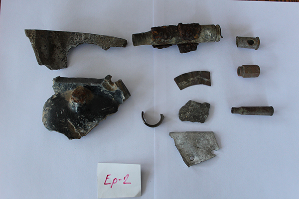 Останки самолета на месте крушения