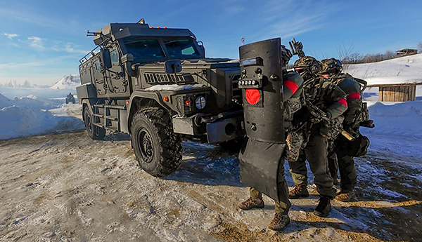 Бойцы работали слаженно